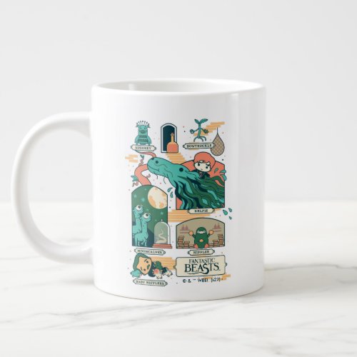 Cartoon Fantastic Beasts Scenes Giant Coffee Mug