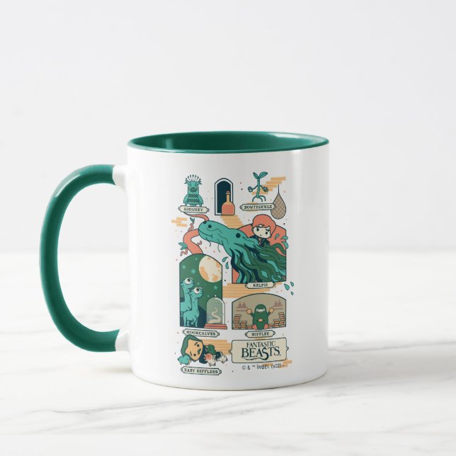 Cartoon Fantastic Beasts Scenes Mug (Left)