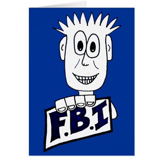 Cartoon FBI Agent Cards (Front)