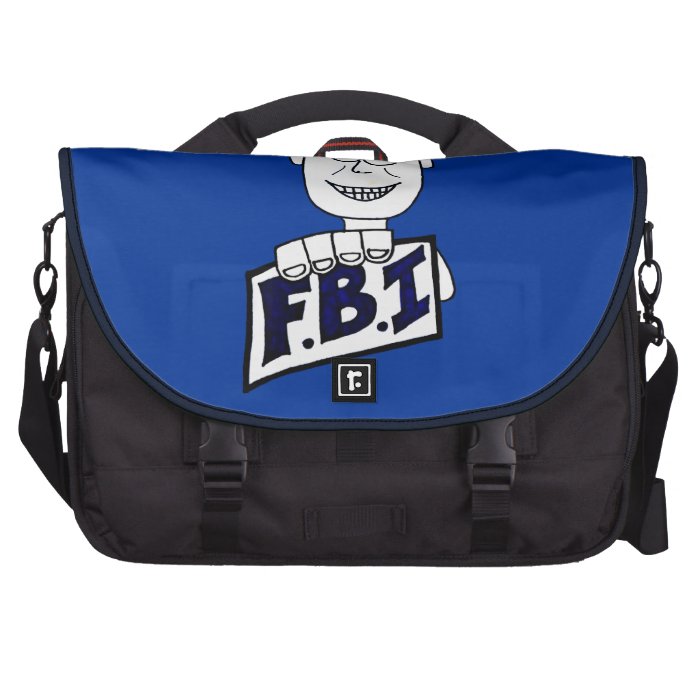 Cartoon FBI Agent Commuter Bag