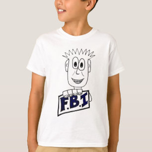 Cartoon FBI Agent T-Shirt