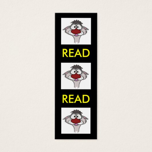 Cartoon Ferret Bookmark (Front)