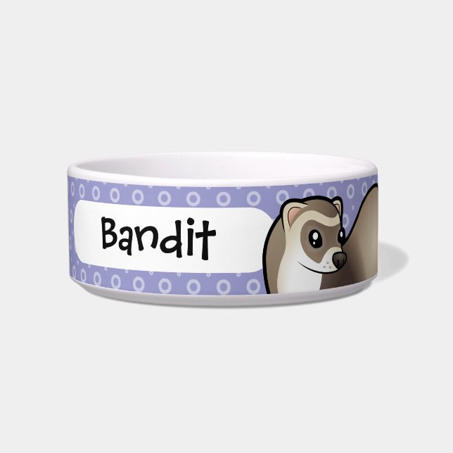 Cartoon Ferret Bowl (Front)