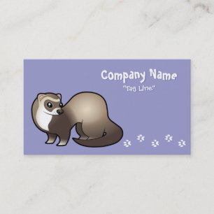 Cartoon Ferret Business Card
