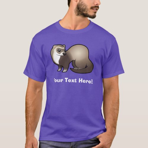 Cartoon Ferret T_Shirt