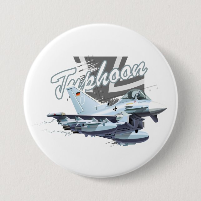 Cartoon fighter plane button (Front)