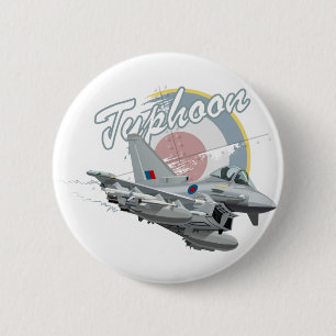 Cartoon fighter plane button