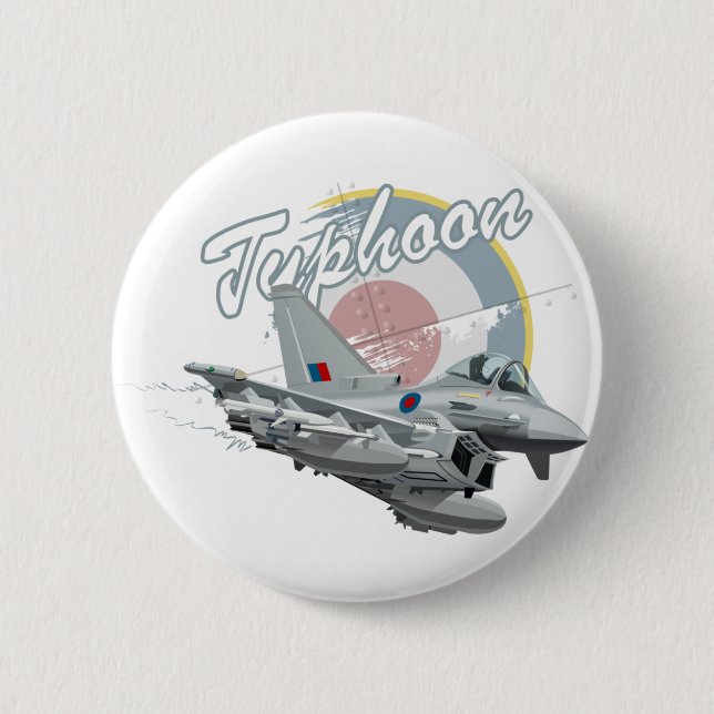 Cartoon fighter plane button (Front)