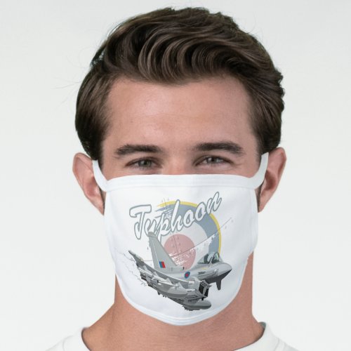 Cartoon fighter plane face mask