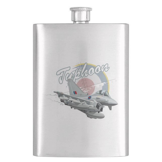 Cartoon fighter plane flask (Front)