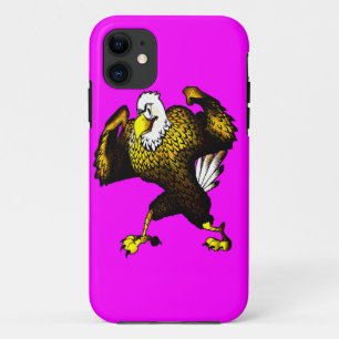 Cartoon Fighting Eagle iPhone 11 Case