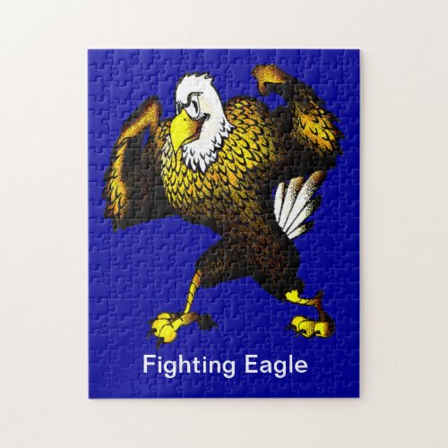 Cartoon Fighting Eagle Jigsaw Puzzle