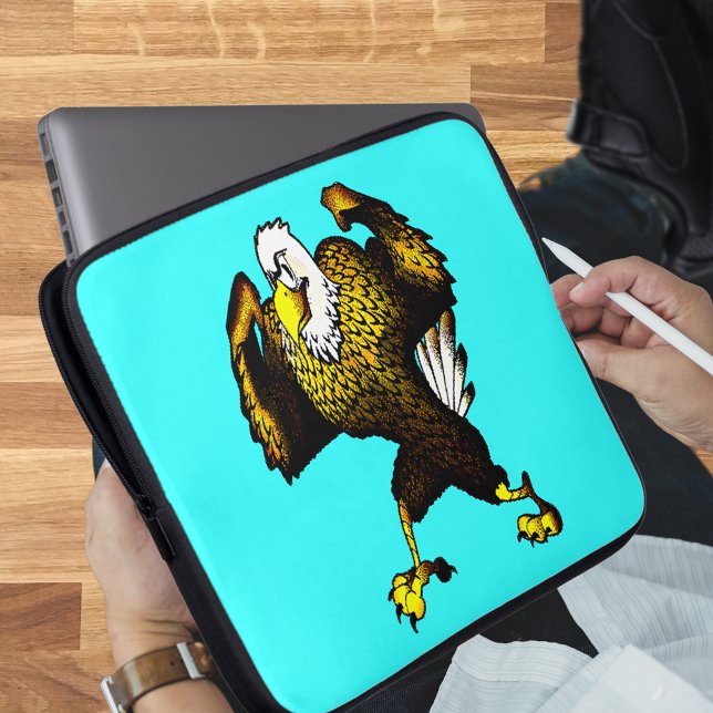 Cartoon Fighting Eagle Laptop Sleeve (Cartoon Fighting Eagle Laptop Sleeve)