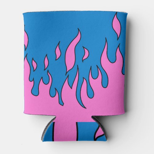 Cartoon Fire Flame Simple Style Can Cooler