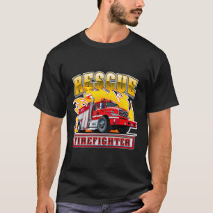 Cartoon Fire Truck T-Shirt
