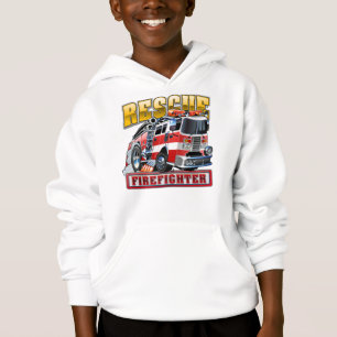 Cartoon firetruck hoodie