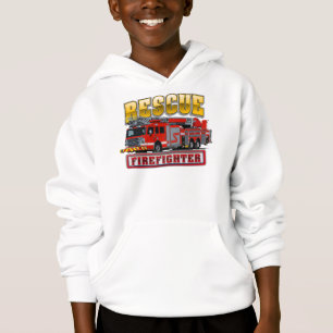 Cartoon firetruck hoodie