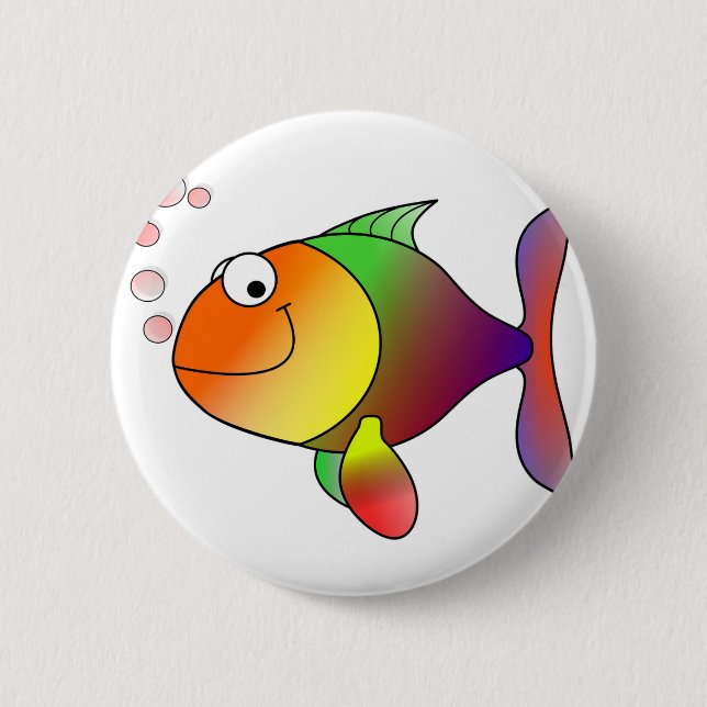 Cartoon Fish Button (Front)