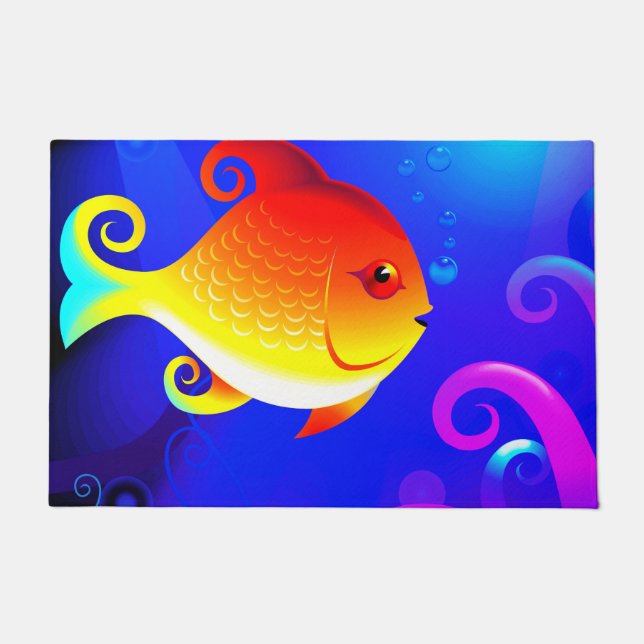 Cartoon Fish Doormat (Front)