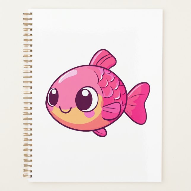 Cartoon fish illustration planner (Front)