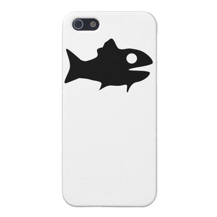 Cartoon Fish Silhouette Cases For iPhone 5