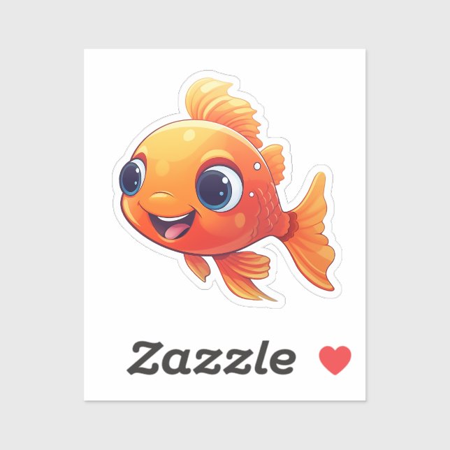 Cartoon fish sticker (Sheet)
