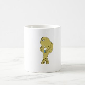 Cartoon Fish With Soda Coffee Mug