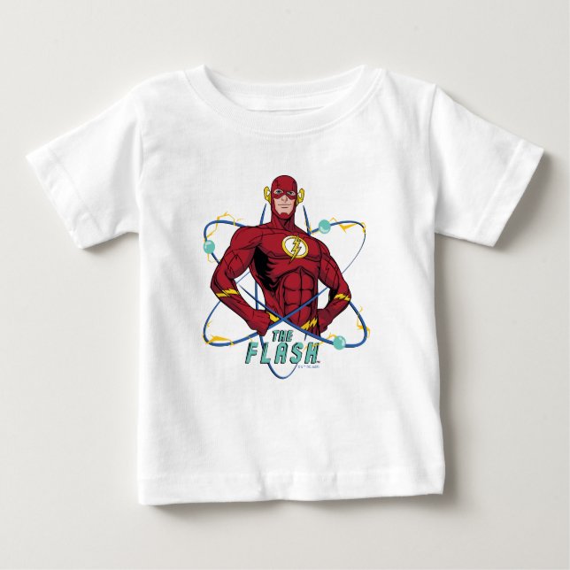 Cartoon Flash Atomic Graphic Baby T-Shirt (Front)