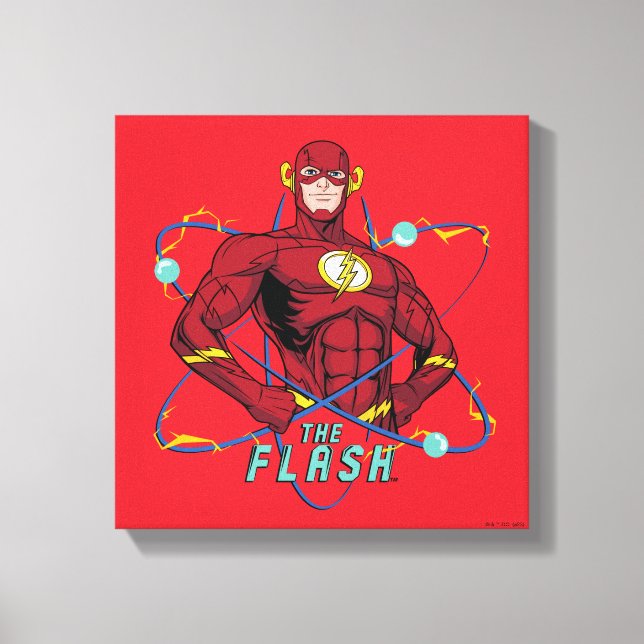 Cartoon Flash Atomic Graphic Canvas Print (Front)