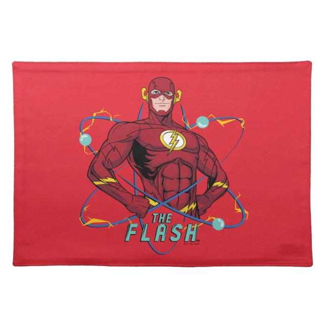 Cartoon Flash Atomic Graphic Cloth Placemat (Front)