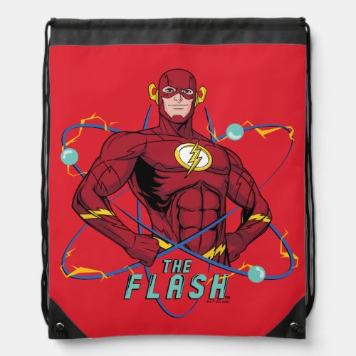 Cartoon Flash Atomic Graphic Drawstring Bag