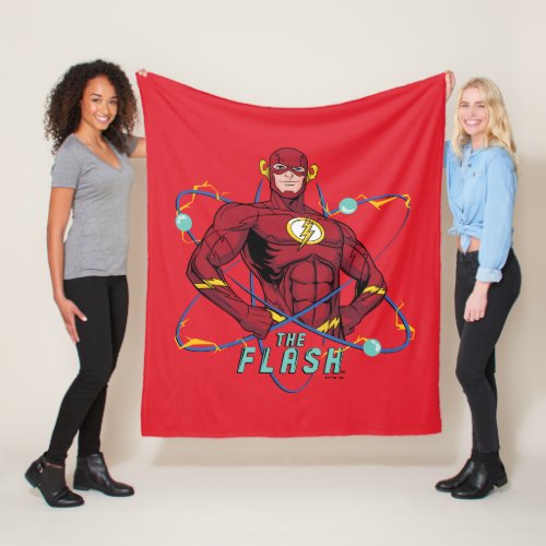Cartoon Flash Atomic Graphic Fleece Blanket