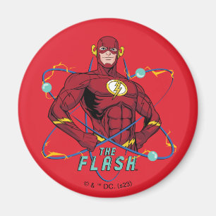 Cartoon Flash Atomic Graphic Magnet