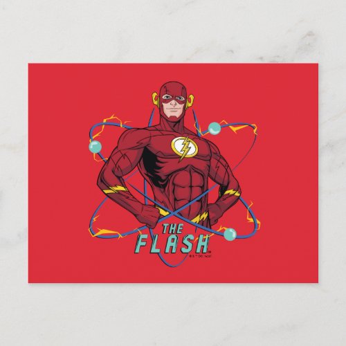 Cartoon Flash Atomic Graphic Postcard