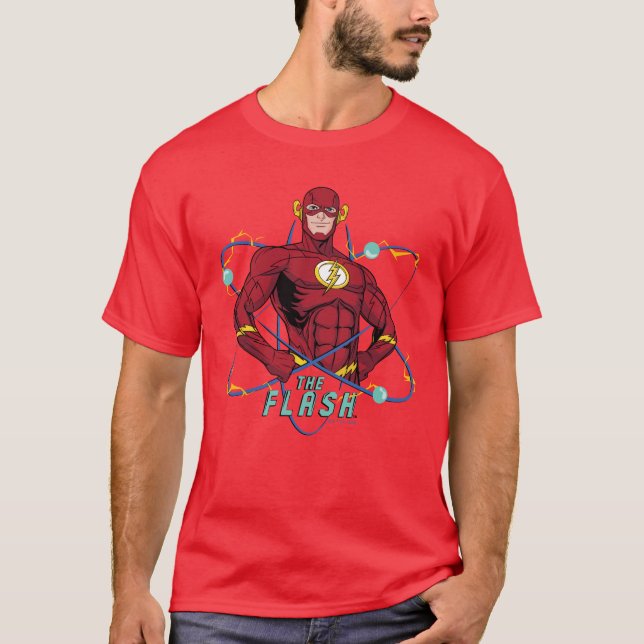 Cartoon Flash Atomic Graphic T-Shirt (Front)