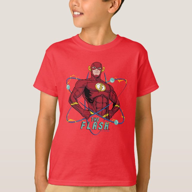 Cartoon Flash Atomic Graphic T-Shirt (Front)