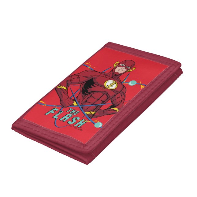 Cartoon Flash Atomic Graphic Trifold Wallet (Bottom)