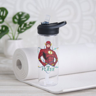 Cartoon Flash Atomic Graphic Water Bottle