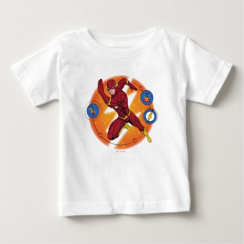Cartoon Flash Laboratory Running Graphic Baby T_Shirt