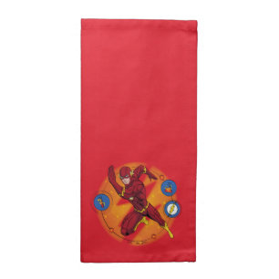 Cartoon Flash Laboratory Running Graphic Cloth Napkin