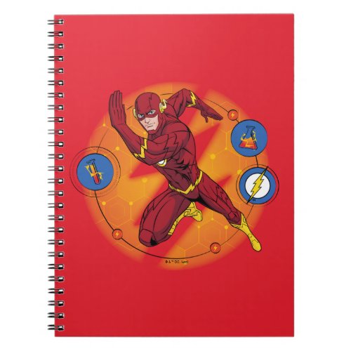 Cartoon Flash Laboratory Running Graphic Notebook