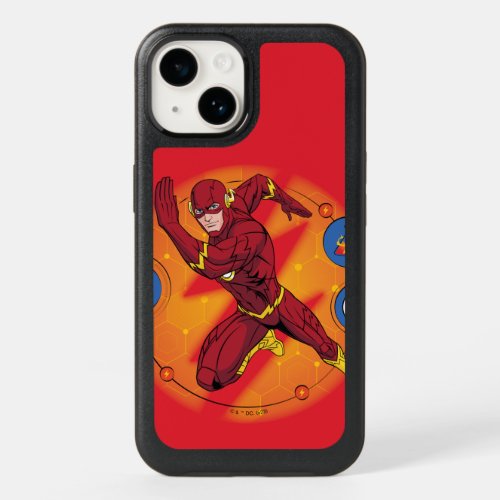 Cartoon Flash Laboratory Running Graphic OtterBox iPhone 14 Case