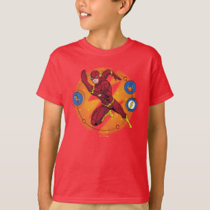 Cartoon Flash Laboratory Running Graphic T-Shirt