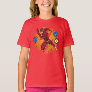 Cartoon Flash Laboratory Running Graphic T-Shirt