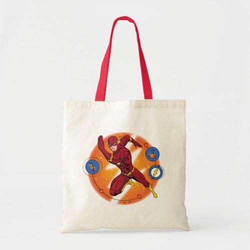 Cartoon Flash Laboratory Running Graphic Tote Bag