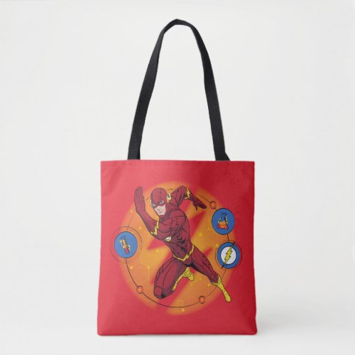 Cartoon Flash Laboratory Running Graphic Tote Bag