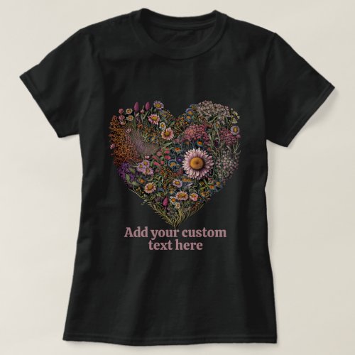 Cartoon Floral Cottagecore Flower Lover T_Shirt