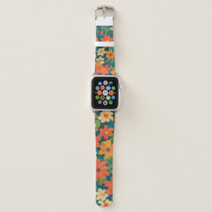 Cartoon Flower 2D Flat Design iPhone Cover Apple Watch Band