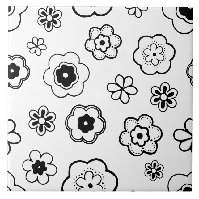 cartoon flowers tile (Front)