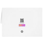 Cartoon Folk Dancing Animals Card Add Your Text (Back Horizontal)